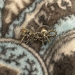 Betsy johnson bow earrings